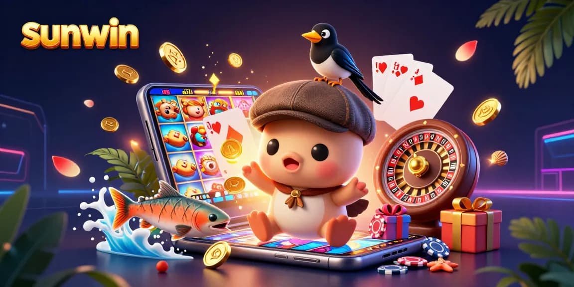 Experience the vibrant gameplay of sunwin with charming characters and dynamic casino elements.