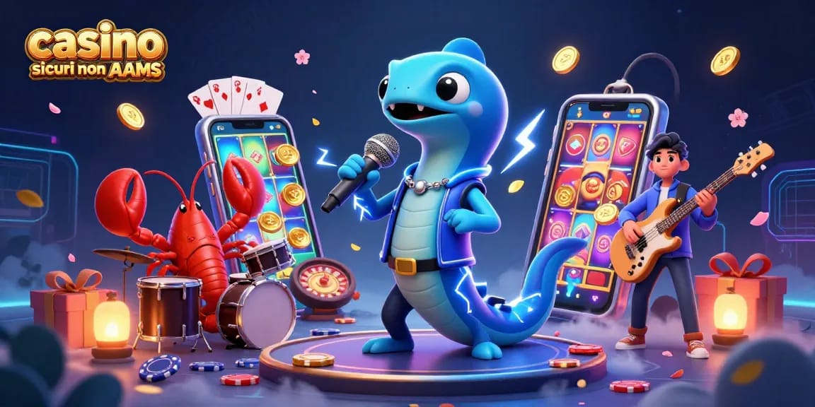 Vinci alla grande nei casino sicuri non AAMS con un'emozionante illustrazione 3D subacquea di un'anguilla elettrica DJ.