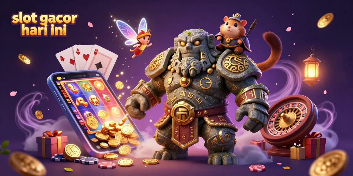 Rasakan keseruan bermain slot gacor hari ini dengan guardian batu kuno dan hamster ksatria di kasino digital.