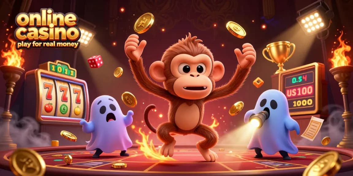 Engage in online casino play for real money surrounded by thrilling 3D casino elements.