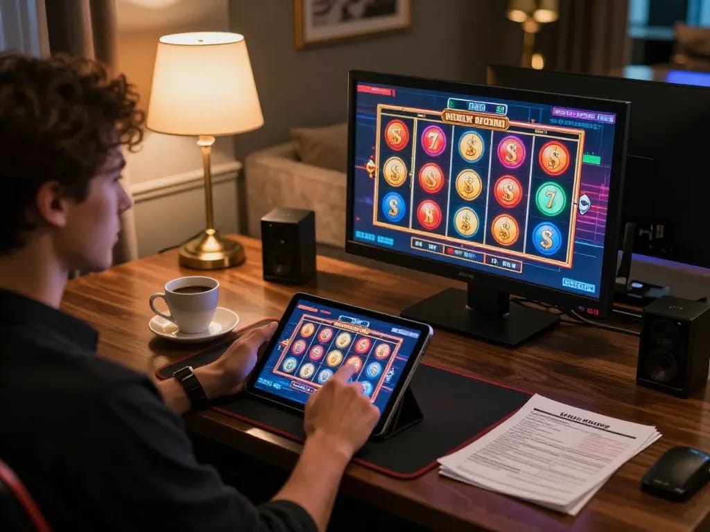 Experience exciting gameplay at rr88co with dynamic casino games on a tablet.