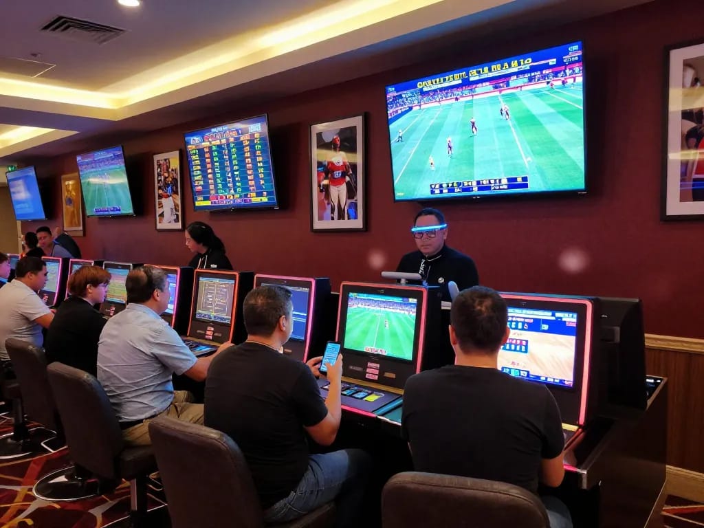 Sunwin enhances sports betting excitement with patrons engaged in live events and betting apps