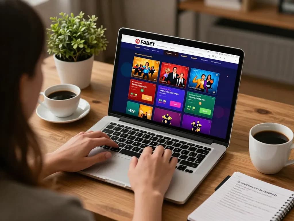 Engaging in online casino gaming with FABET interface showcasing betting options