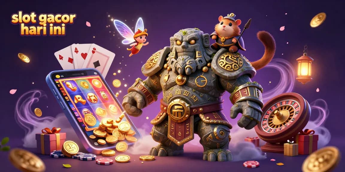 Rasakan keseruan bermain slot gacor hari ini dengan guardian batu kuno dan hamster ksatria di kasino digital.