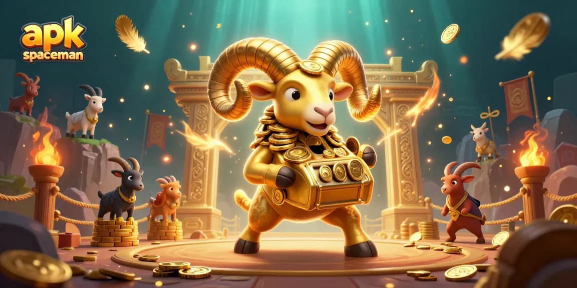 Winning with apk spaceman at a dynamic casino scene featuring gold and gaming action