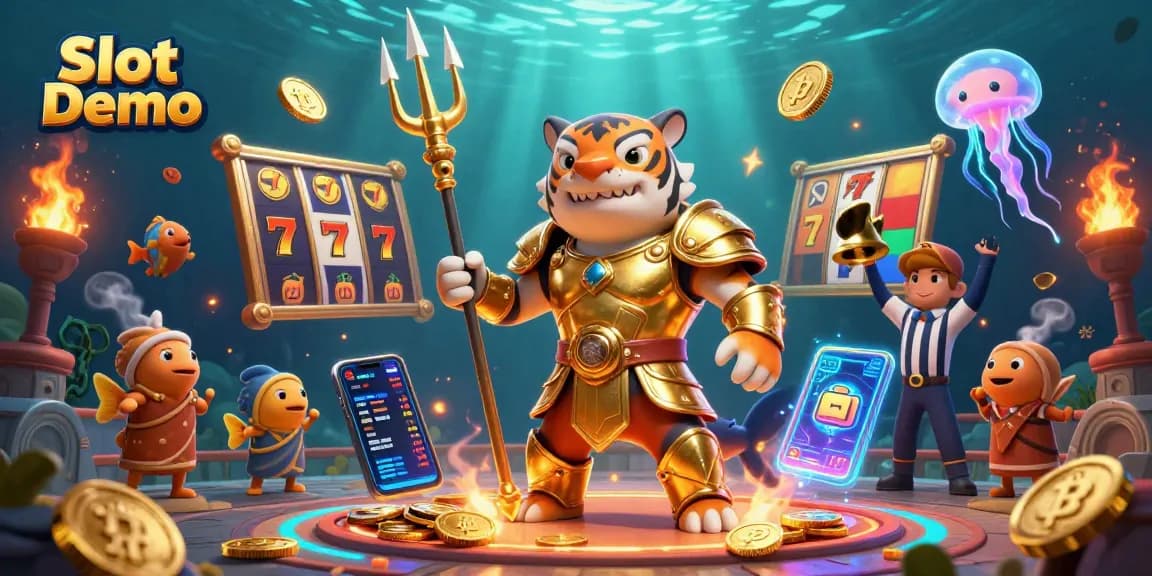 Immerse yourself in Slot Demo excitement with vivid underwater casino action featuring slot reels and jackpots.