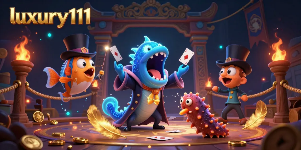 Watch luxury111's enchanting casino characters perform magical card tricks in vibrant 3D detail.