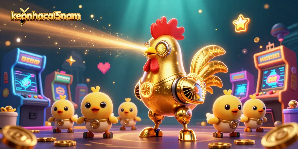 Engage with keonhacai5nam and enjoy the dynamic golden rooster robot adventure in a vibrant casino world.