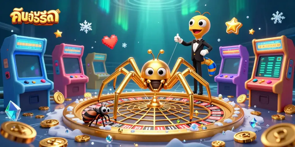 Experience thrilling gameplay with ค้นหาเกมสล็อต, featuring exciting characters and vibrant casino-themed elements.