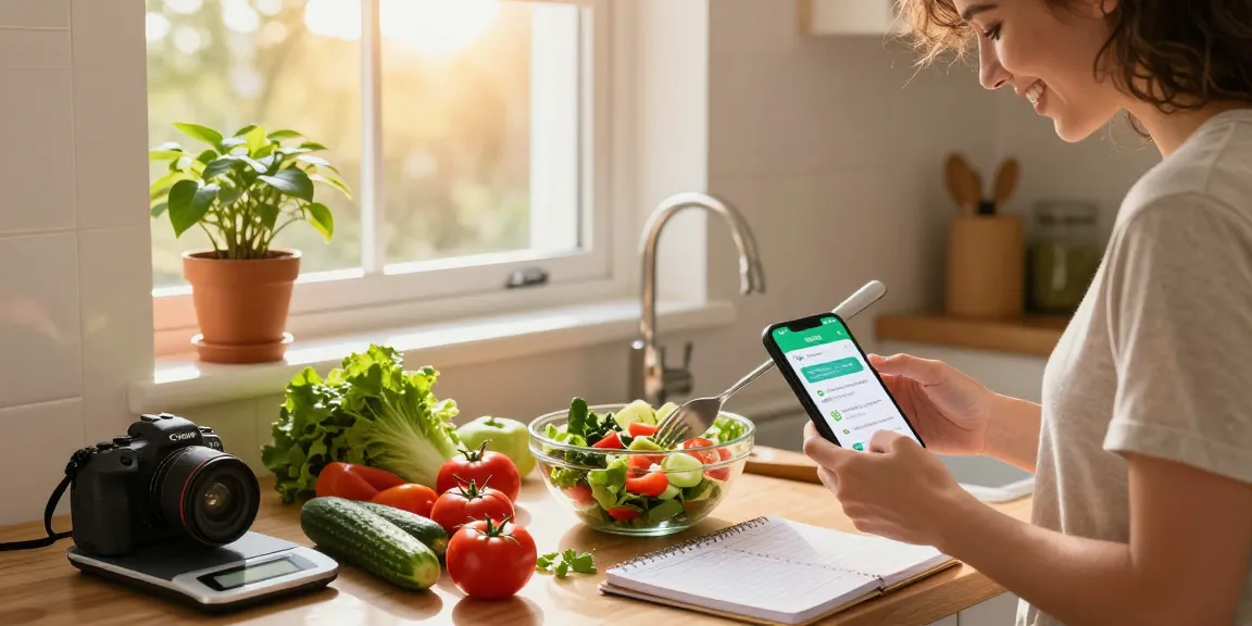 Healthy meal prep in a welcoming kitchen showcasing the best weight loss app for nutrition tracking.