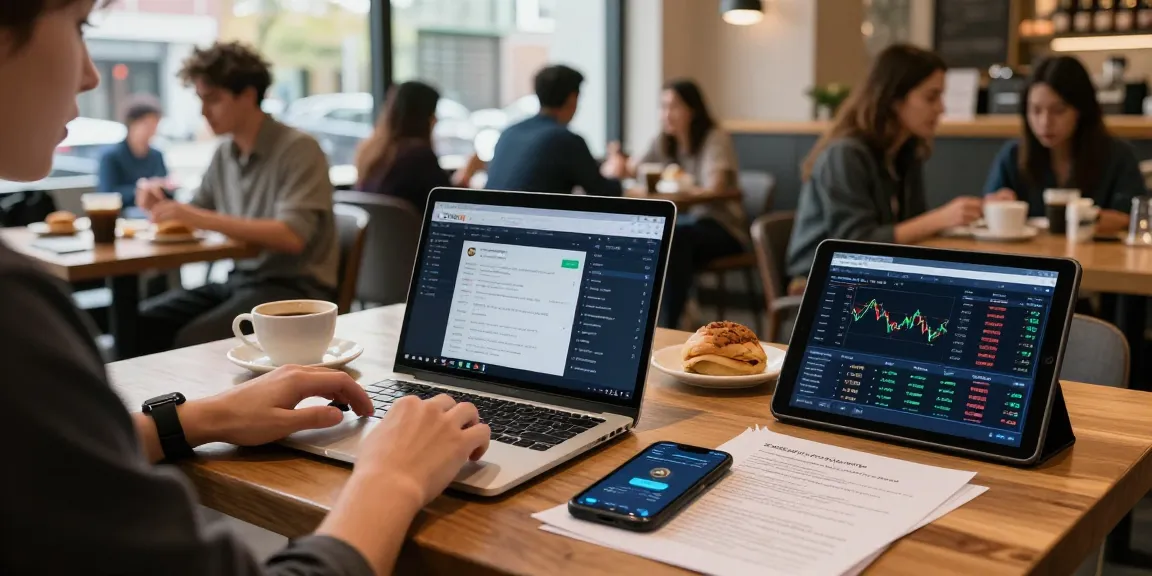 Cricbet live betting interface in a coffee shop with blockchain insights and crypto wallet.