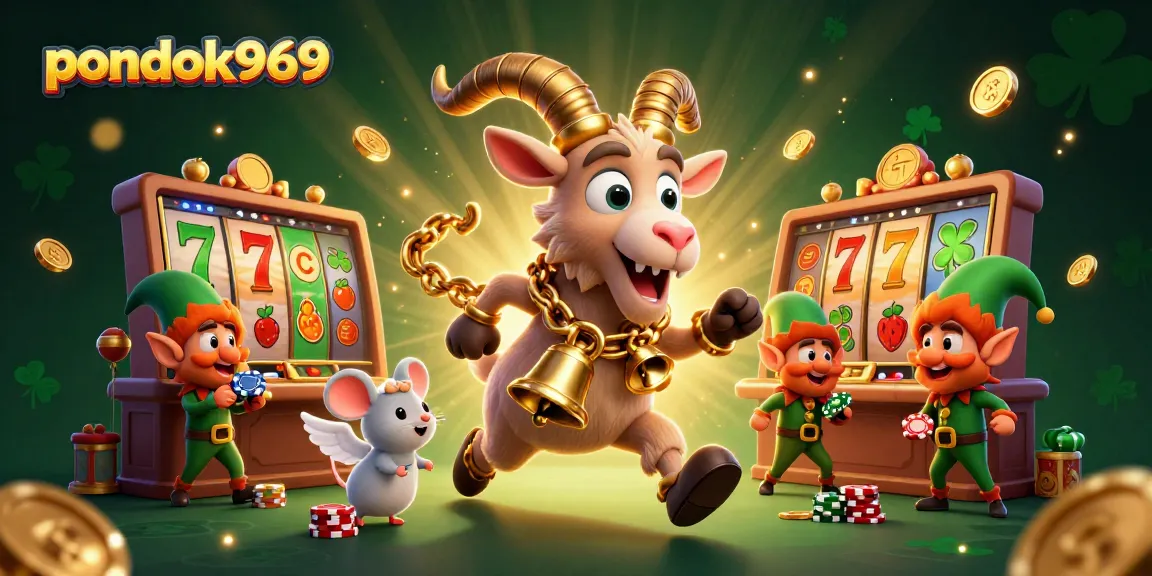 Pondok969 offers exciting slot experiences with thrilling jackpots and festive characters in action.