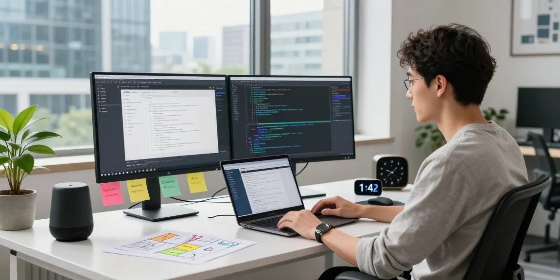 Using Open Claw skill in a modern workspace with dual monitors displaying coding and AI integration.