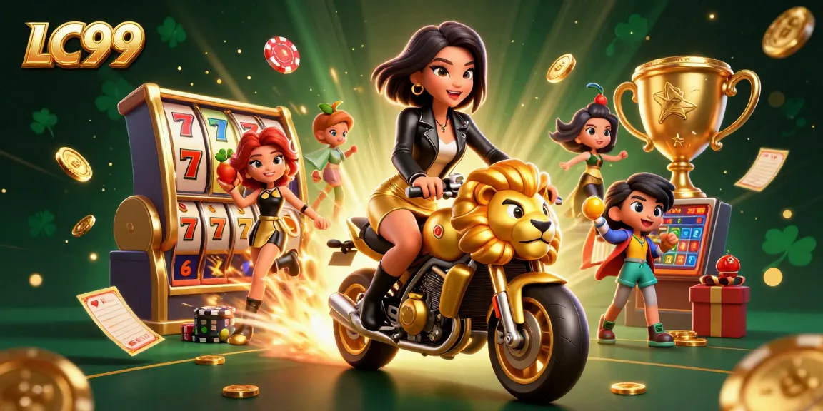 Experience the excitement of LC99 with dynamic casino elements and engaging characters.