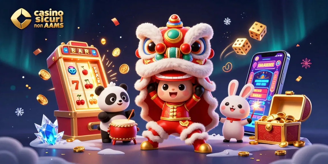 Partecipa a giochi divertenti nei casino sicuri non AAMS, con personaggi 3D vivaci e elementi di gioco dinamici.