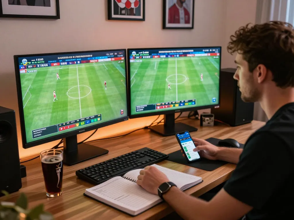 Making informed soccer predictions while placing bets on live matches from home