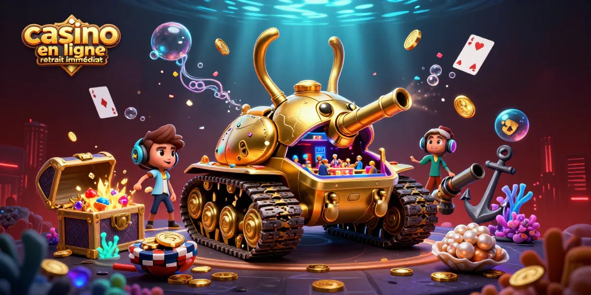 Jouez au casino en ligne retrait immédiat et gagnez des gains instantanés avec ce tank en or.