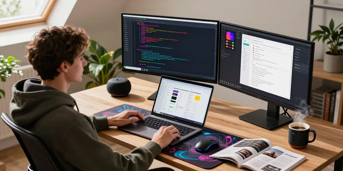 Developer utilizing clawbot in a modern multi-monitor setup for efficient AI task management