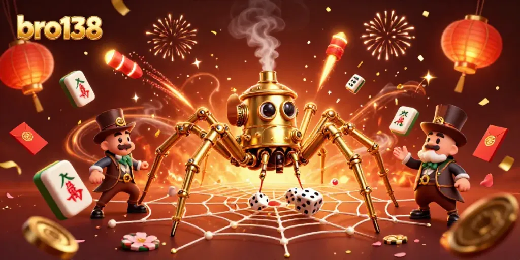 Engage in thrilling gameplay at bro138 with innovative slot machines surrounded by vibrant casino elements.