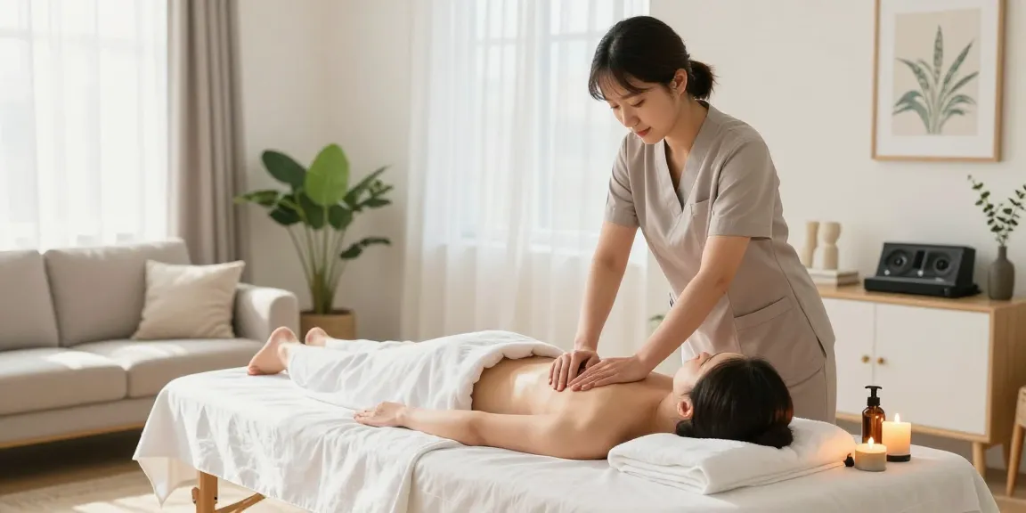 Experience 노원출장마사지 at home with a professional therapist in a calming setting.