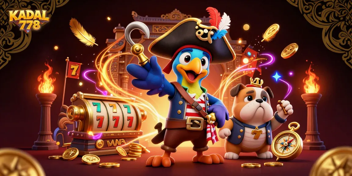KADAL 778 showcases a vibrant 3D pirate-themed casino scene with animated characters engaging in thrilling gameplay.