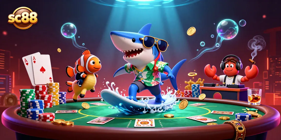 Experience the excitement of sc88 with vibrant casino elements and dynamic undersea characters.