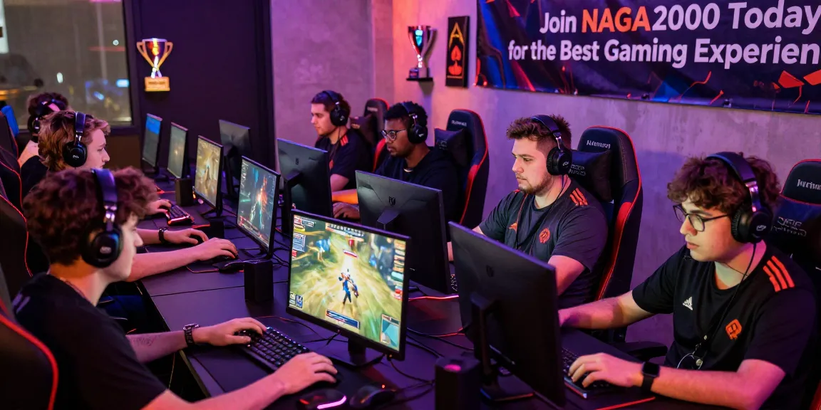 Exciting gaming atmosphere at NAGA2000 showcasing players engaged in thrilling online games.