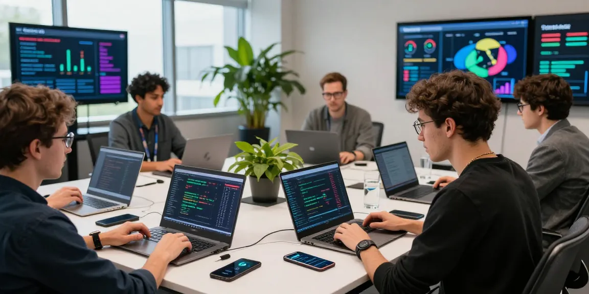 Engaging workspace illustrating a crypto mining service discussion among experts analyzing mining algorithms and decentralized finance strategies