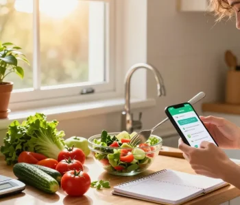Healthy meal prep in a welcoming kitchen showcasing the best weight loss app for nutrition tracking.