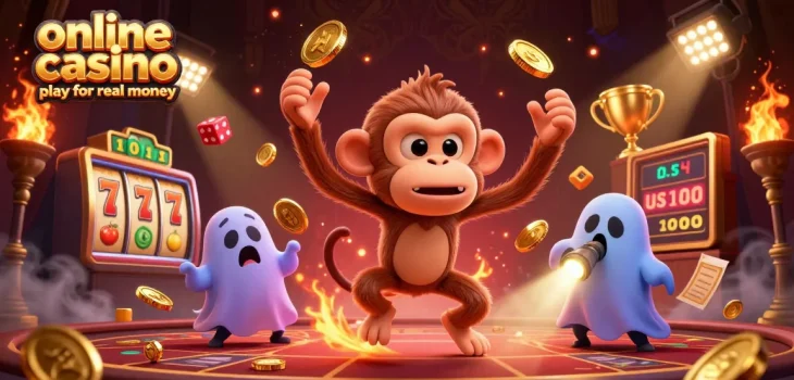 Engage in online casino play for real money surrounded by thrilling 3D casino elements.