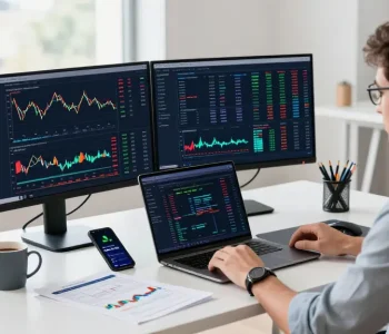 NAGA2000 cryptocurrency analysis in a modern workspace with performance metrics and trading tools.
