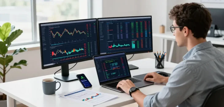 NAGA2000 cryptocurrency analysis in a modern workspace with performance metrics and trading tools.