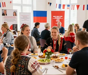Engaging Polish community event at https://www.sfpol.com/, featuring cultural exchange and traditional food.